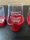 Maker   s Mark Whiskey Glass Set 2   Private Select Tasting Glass Red Wax Dip