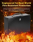 Fireproof Waterproof Lock Box For Documents Jewelry Cash Passport