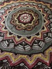 Handmade Crocheted Mandala Afghan- Just Short Of 8    In Diameter