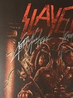 Slayer Signed Poster 14x22 Kerry King Tom Araya Gary Holt Paul Bostaph Metal