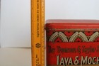 Rare Antique Thomson   Taylor Spice Co  Java   Mocha Coffee Tin  2lbs  vg Cond 