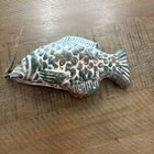 Vintage Terra Cotta Ceramic Glazed Fish Art Pottery Hanging Decor 6   