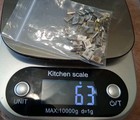 Scrap Silver Electrical Contacts 63 Grams From Old Breakers   Switches Trimmed