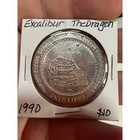 Vintage 1990 Excalibur Hotel Casino Las Vegas One Dollar Gaming Token Set 4pc