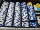 500pc 11 5 Gram Poker Chip Set W cards  Dice  Case  And Turn Markers - Great Set