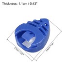 Guitar Pick Holder Plastic Heart-shaped Blue For Guitar  Bass  Ukulele 6pcs