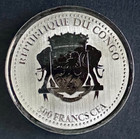 2022 Republic Of Congo Silverback Gorilla 1 Oz  999 Silver -- Bu