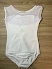 Stella Girls Ballet Dance White Leotard Sleeveless Gymnastics Size 5t