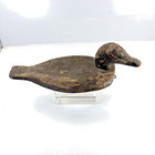 Antique Hand Carved Wooden Duck Decoy Primitive Folk Art Original Paint