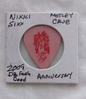 Motley Crue Nikki Sixx Tour Issued Guitar Pick 2009 Feelgood 20th Anniversary