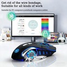 Wireless Gaming Mouse Silent Rgb Rechargeable Led Optical Usb Mouse