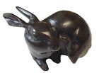 Antique Japanese Meiji Bronze Rabbit Hare Sculpture Statue