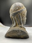 Greek Ancient Bactrian Carved Stone Roman King  Stone Statue Figurine
