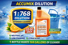 Diversey Stride Accumix Citrus Neutral Cleaner 32oz 6 Pack Mop Solution 903909