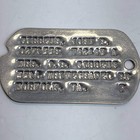Wwii Us Army Notched Dog Tags John R Gibbens Indiana Virginia Militaria Set