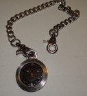 Franklin Mint  Harley Davidson Pocket Watch W  Chain Silver Colored Shield
