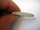 Vintage Tie Bar Clip  Textured Silver Tone Smooth Tips