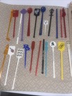 Huge Lot Of 100 Vintage Rate Swizzle Sticks Drink Stirs
