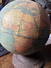 Vintage 1939 Replogle 8  Standard World Globe Antique Cast Iron Base Pre-wwii