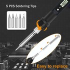 80w Electric Soldering Iron Welding Repair Soldering Iron Digital Set Tool Kit