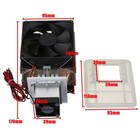 12v 72w Thermoelectric Peltier Refrigeration Cooling System Kit Cooler Fan Diy