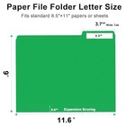 File Folder   150 Pack 1 3 Cut Tab File Folders Letter Size  Creen  Green