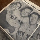Original 1951 Yankees Lopat Rizzuto Mcdougald Giants Mays New York Newspaper Mlb