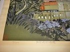 Ito Takashi Japanese Woodblock Print  sunpu Castle Tower And City Tower 