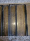 7 Antique Rare Brass Type Metal Trays Galley Printing Press Stamps Trays