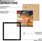 5x5 Picture Frame Set Of 4  Black Frames For 5 X 5 Inch Photo Poster C