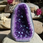 300g Large Amethyst Geode Cluster Purple Quartz Crystal Healing Reiki Decor 1pcs