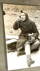Wwii British Ats Women Anti-aircraft Gun Crew Telephone Original Press Photo