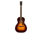 Open Box Fender Ps-220e Parlor Acoustic Guitar W  Case - 3-tone Vintage Sunburst