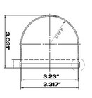 Jmx 3 3 Inch Acrylic Indoor   Outdoor Cctv Replacement Clear Camera Dome Housing