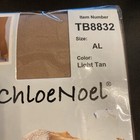 Chloenoel Al Over The Boot Medium Tan Ice Skating Tights Tb8832 Nip New
