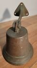 Vintage Brass Ship Bell W clapper Marine Nautical School