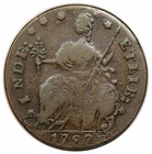 1787 Connecticut Copper  Draped Bust Left  Miller 33 28-z 16  R4  Snipe Nose