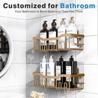 Shower Caddy 2 Pack Adhesive Organizer For Bathroom Storage Home Decor   Kitchen