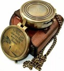 Antique Vintage Brass Pocket Compass Brass Nautical Compass Marine Compass Gift