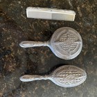 Vintage Hand Mirror  Brush And Comb Godinger Silver Arts Co   Heavy Silver Plate