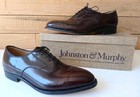 Vintage Johnston   Murphy Aristocraft Shoes 10 5 D b Cap Toe Oxford Nos Usa 1992