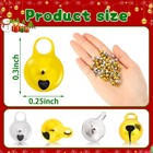 200 Pcs Gold Small Jingle Bells  1 4 Inch Craft Bells Mini Bulk For Christmas   