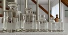 Glass Apothecary Weights For Scale Clear Glass 50 Grams To 1 Kilogram Set Of 5