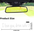 Drive Safe Rearview Mirror Sticker  4pcs Rear View Mirror Sticker  Drive Safe Is