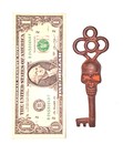 Victorian Large Skull Keys Vintage Antique Style Cast Iron Skeleton Key Lot Of 5