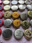Beer Bottle Caps 125 Red And Gold Lot For Crafts And Art Projects No Dents