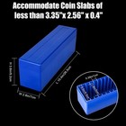 3 pack Coin Slab Storage Box  20 Slotted Case Plastic For Graded Coin Storage