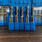 5pcs 4 Flute 1 2  X 1-1 4  X 3  Solid Carbide Roughing End Mills - Tialn New