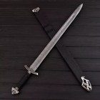 Hand Forged Damascus Steel Viking Sword Sharp Battle Ready Medieval Sword Gift