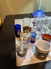 Vintage Shot Glass Lot Of 27 Assorted Glasses - Mixed Brands - See Pictures